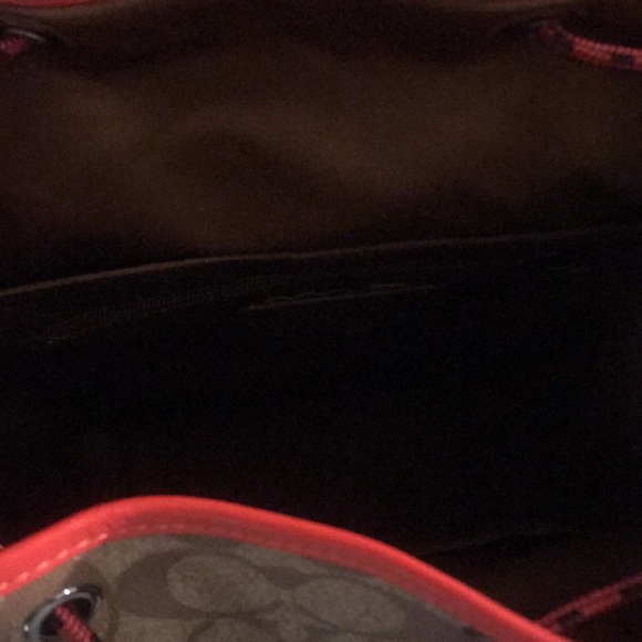 Coach track backpack in color lock signature canvas with coach stamp - Picture 3 of 9